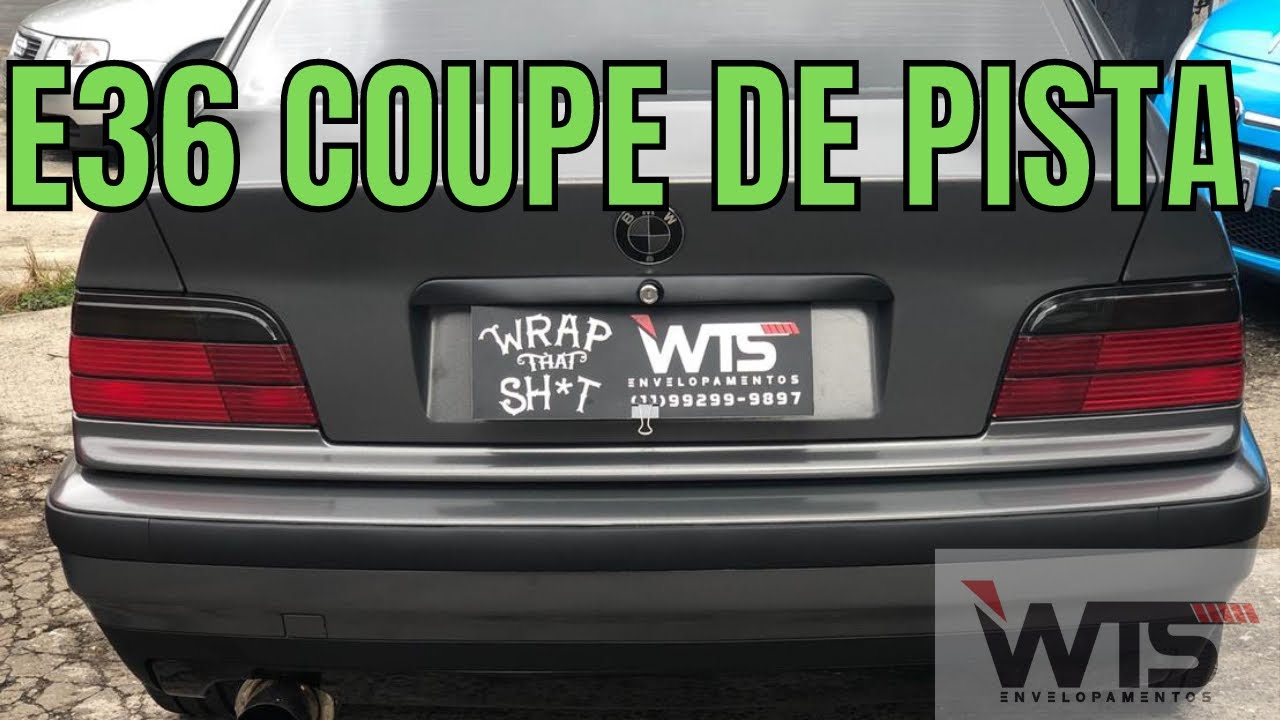 BMW E36 TOTALMENTE  ENVELOPADA! BONUS MAIS UM MINI COOPER, ADIVINHA QUAL &Eacute;???