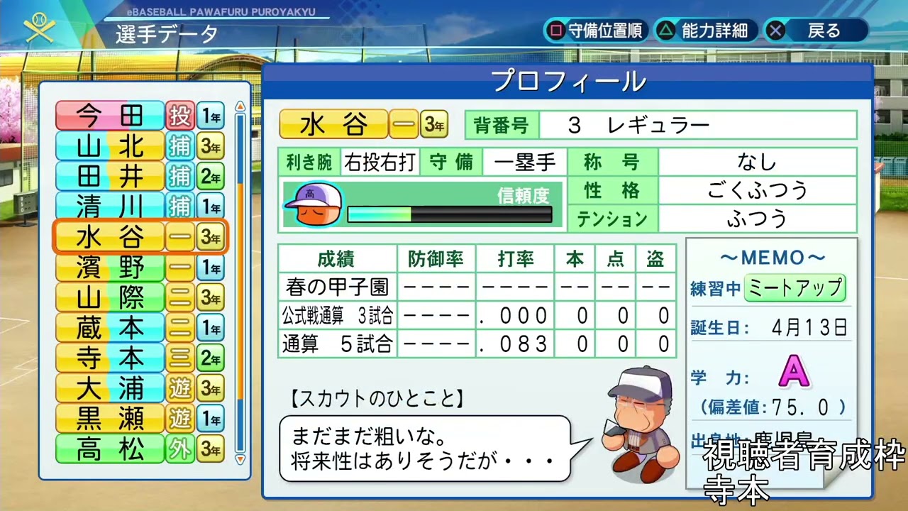 【栄冠ナイン】3年で優勝しようか【2020～2021版】