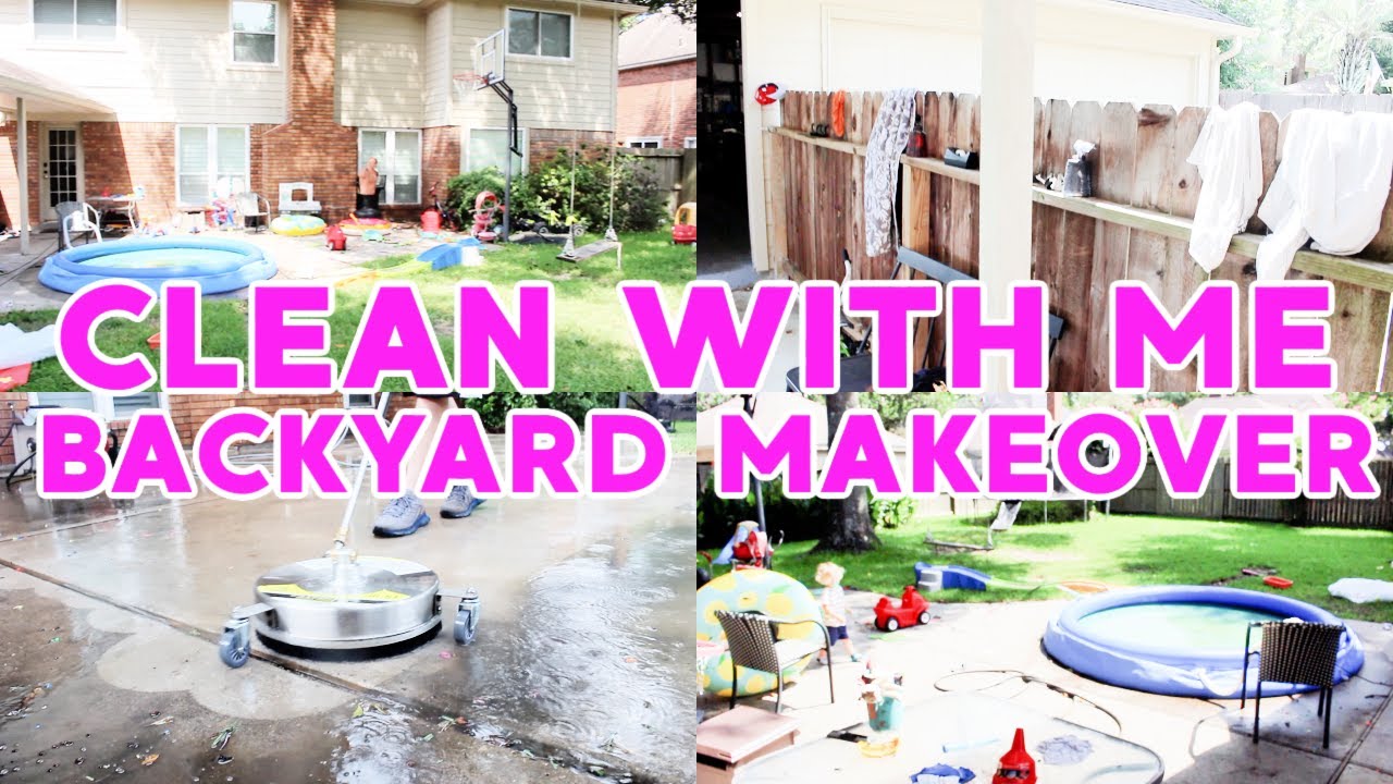 EXTREMELY SATISFYING BACKYARD MAKEOVER! EXTREME CLEAN WITH ME 2021! INSANE BACKYARD TRANSFORMATION!