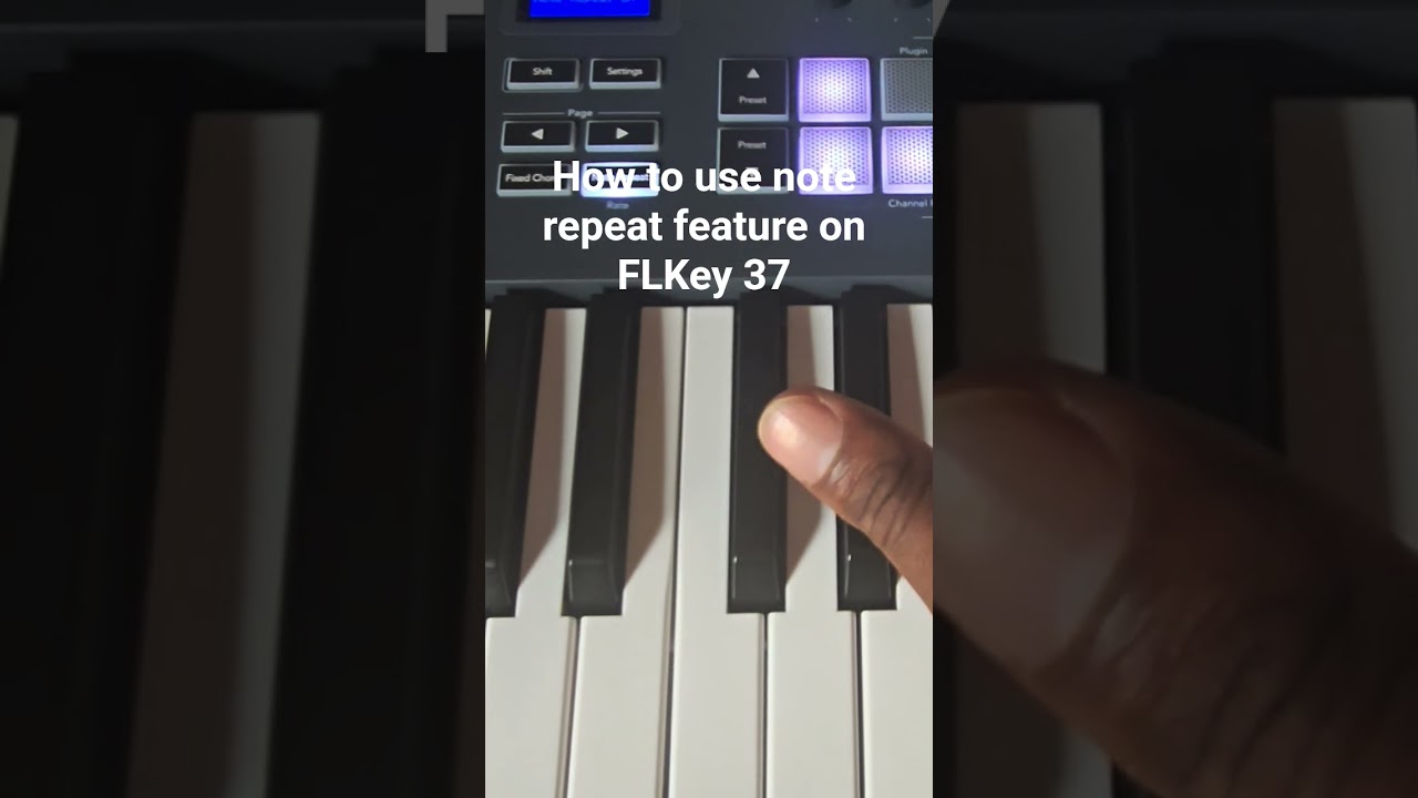 How to use note repeat on FLkey37 #flstudio #musicproducer #beatmaking #flkey37 #producerlife