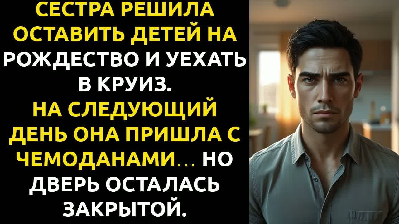 ＂Ты ещё ПОЖАЛЕЕШЬ об этом＂, — написала сестра, когда я ОТКАЗАЛСЯ быть её бесплатной няней