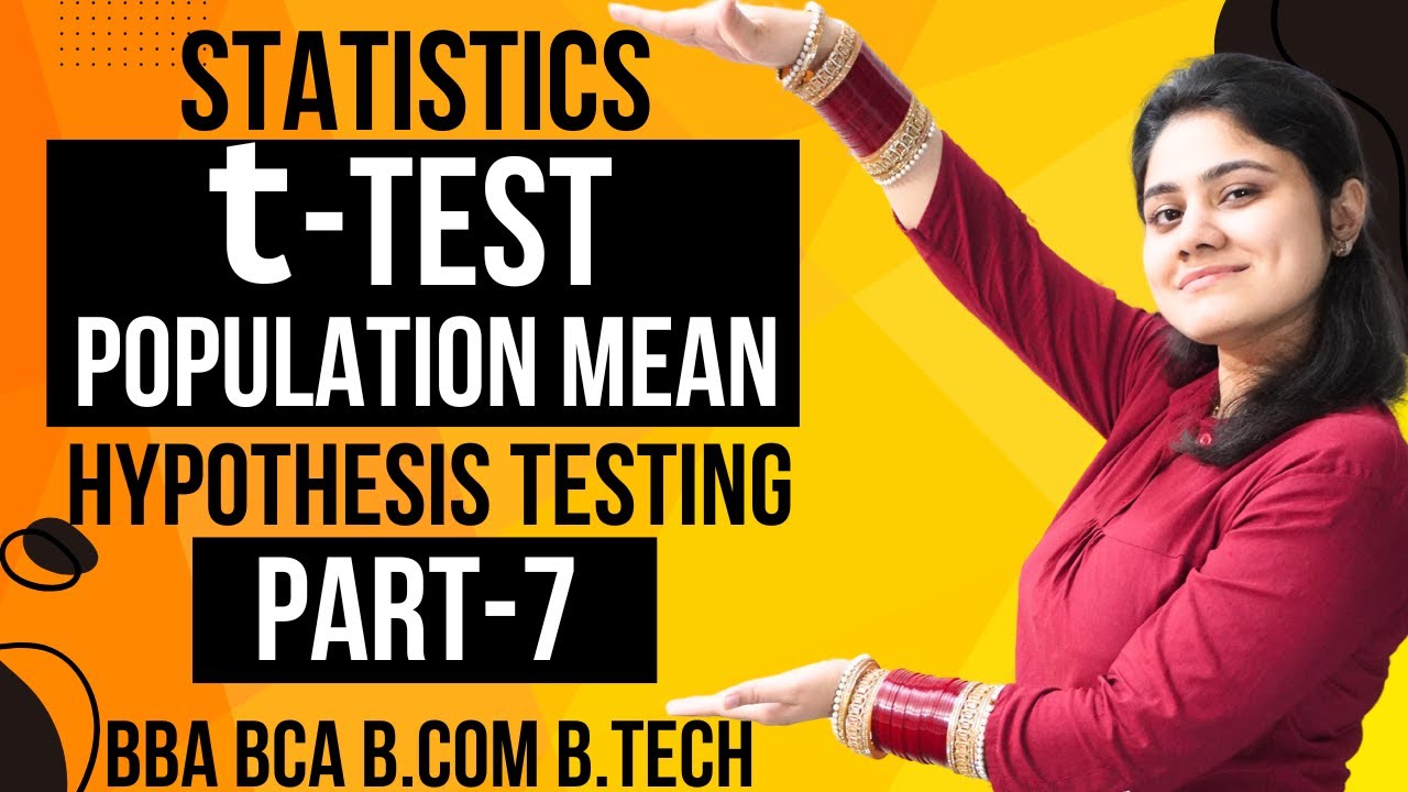 Introduction to t-test|Small Samples|Hypothesis Testing|Statistics|BBA|BCA|BCOM|B.TECH|Dream Maths