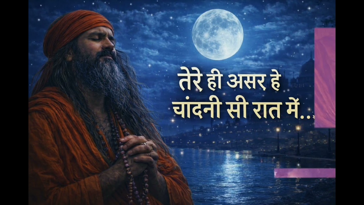 तेरे ही असर है।। चांदनी सी रात में..... ।। Sufi kalam।।tera he asar hai Chandni si raat me।। 