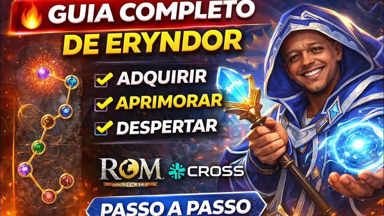 🚀 ERYNDOR PASSO A PASSO – Como Evoluir, Promover Nível e Despertar no ROM CROSS