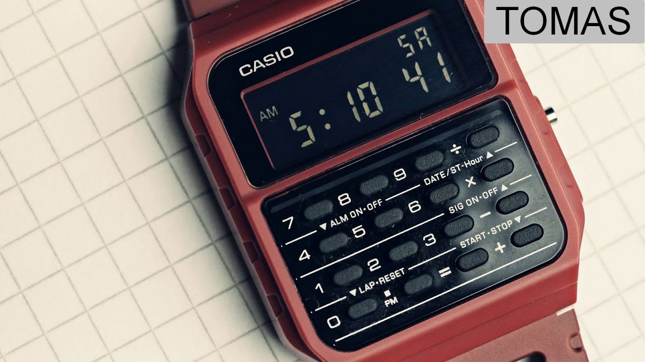 Casio Calculator watch. CA-53W 3208 Databank Review.
