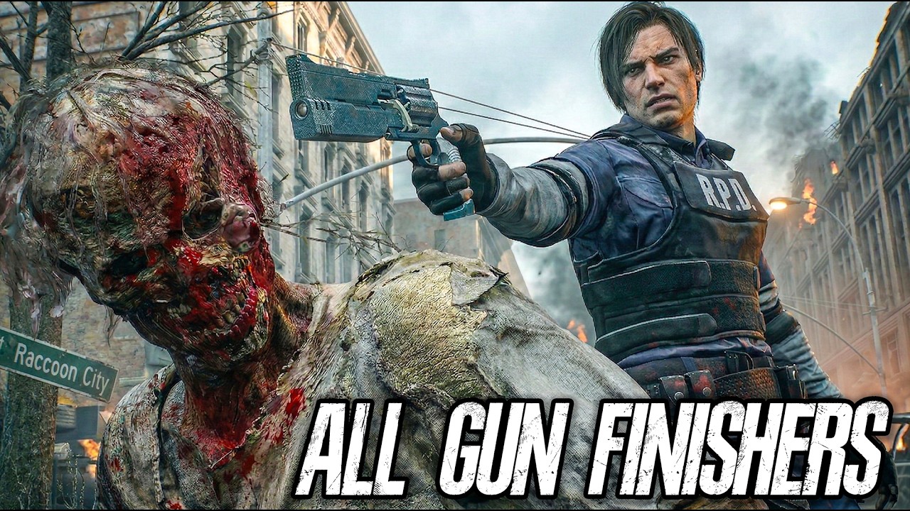 Resident Evil Requiem - ALL Leon Gun Finishers