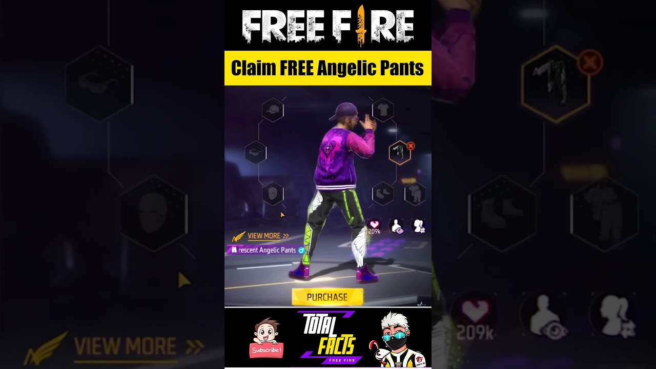 New Angelic Token to Claim Angelic Pants For Free 🤫 Free Fire