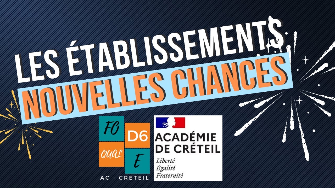 Les &eacute;tablissements Nouvelles chances - D&eacute;partement de la Seine-Saint-Denis