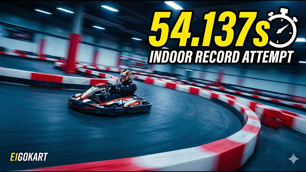 Indoor Go-Karting Action! 🏎️ | E1GOKART Poznań | Best Lap: 54.137s