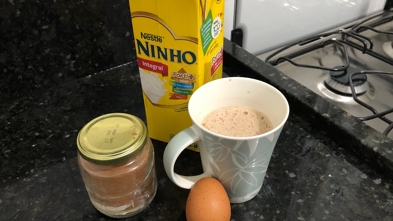 Como fazer gemada ( ovo,canela,leite e açúcar )