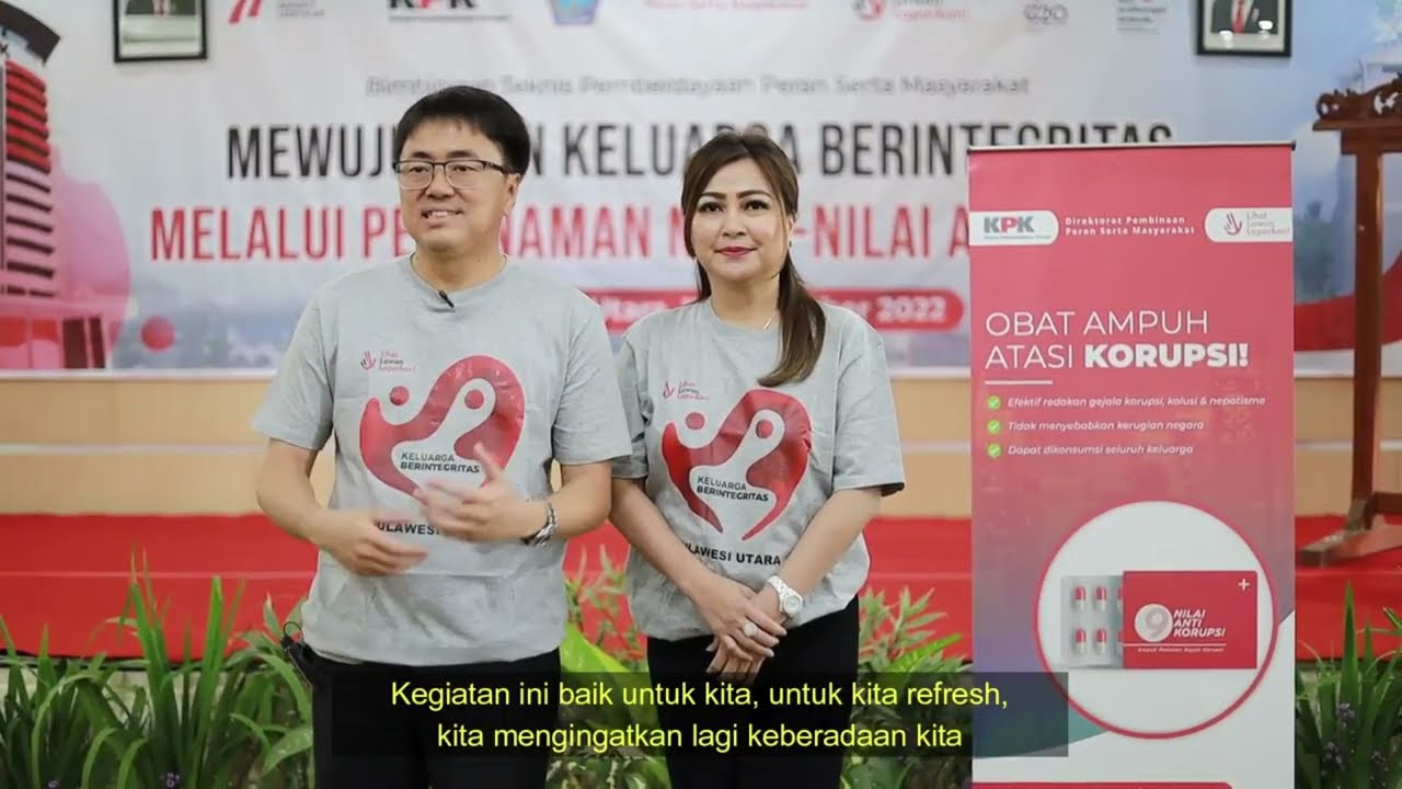 Bimtek Keluarga Berintegritas Kepala Daerah se-Provinsi Sulawesi Utara (Manado, 17 November 2022)