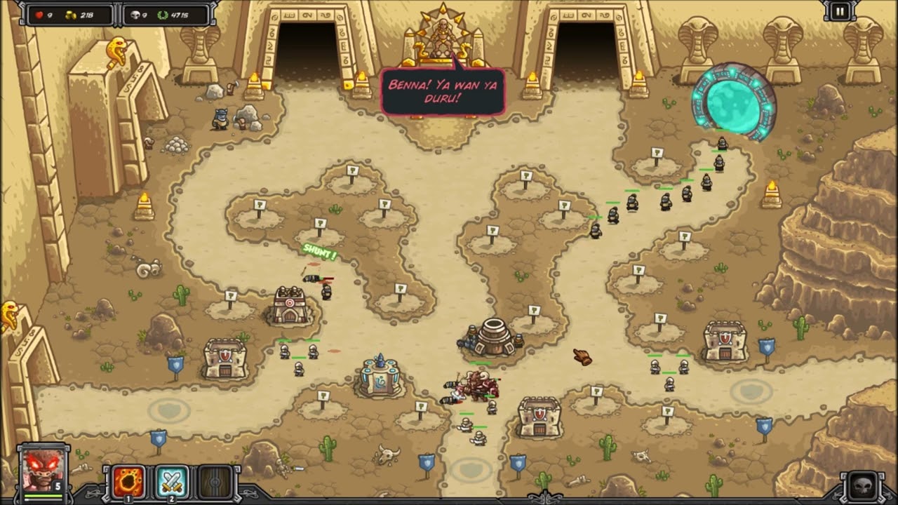 Kingdom Rush Frontiers - Ruins of Nas'de (Etap Nieskończony)