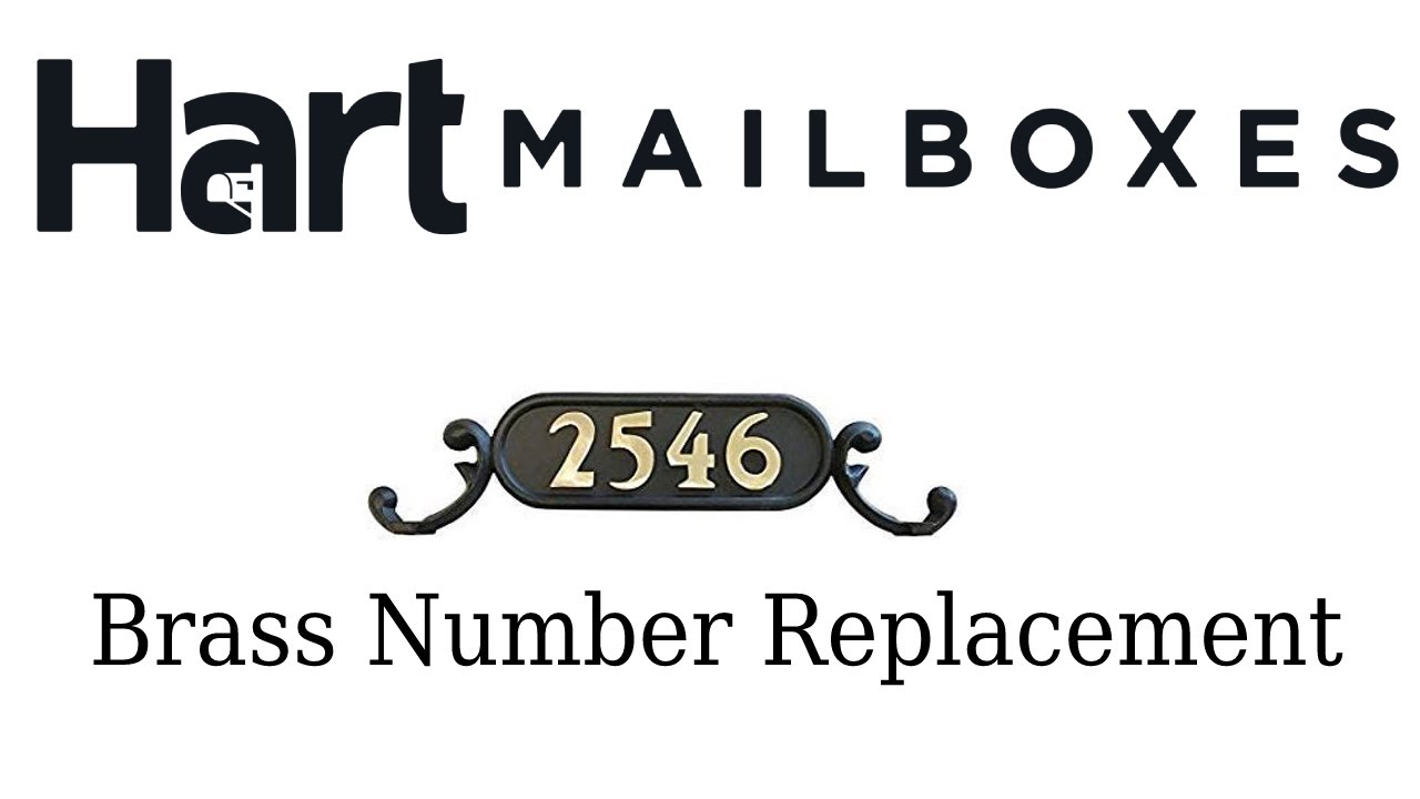 How to remove and replace brass mailbox numbers