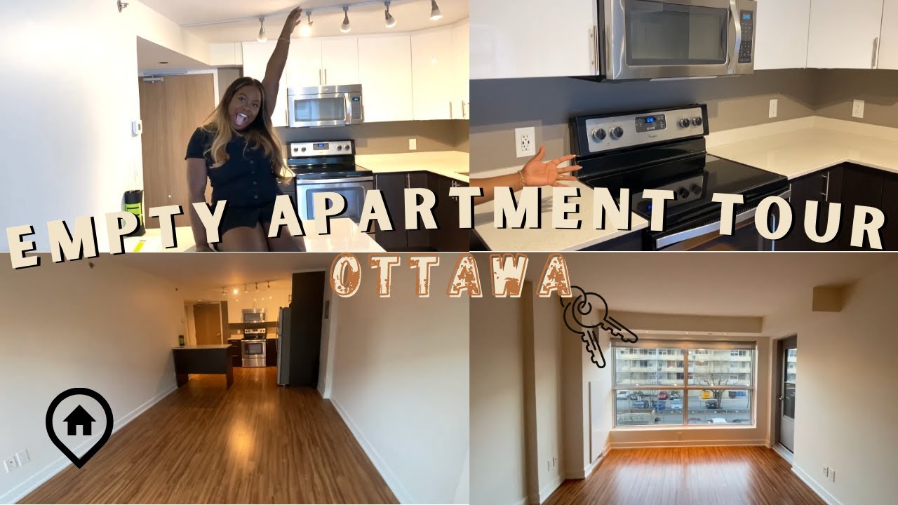 I moved again! My LUXURY Empty Apartment Tour | Ottawa vs Toronto prices