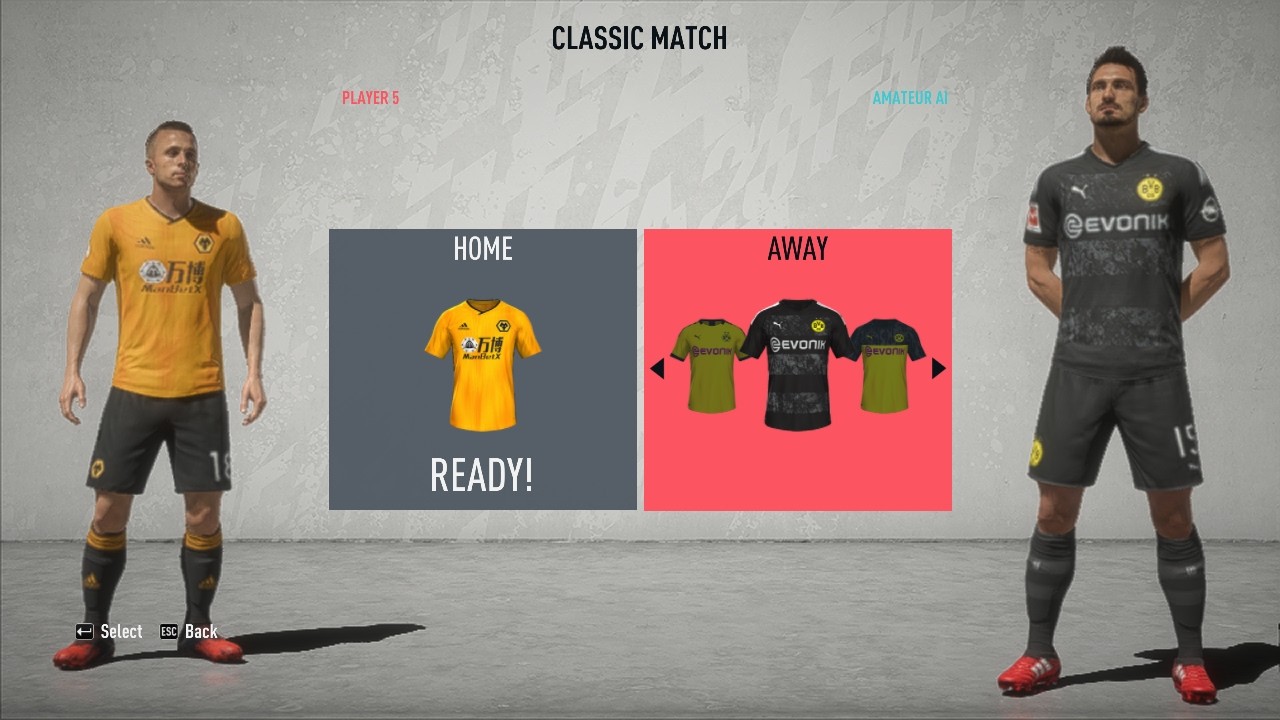 Dortmund v Wolves FIFA 20
