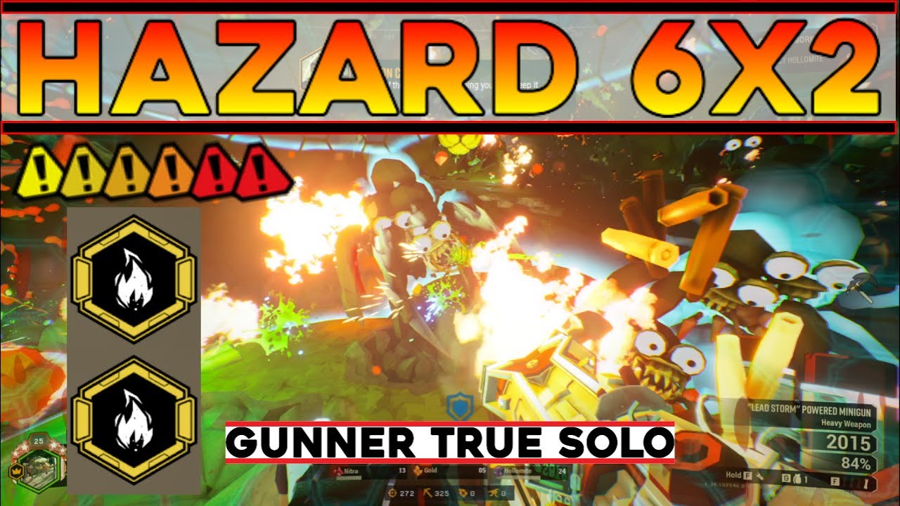 Burning Hell + Volatile Bullets | Hazard 6x2 True Solo Gunner | Deep Rock Galactic