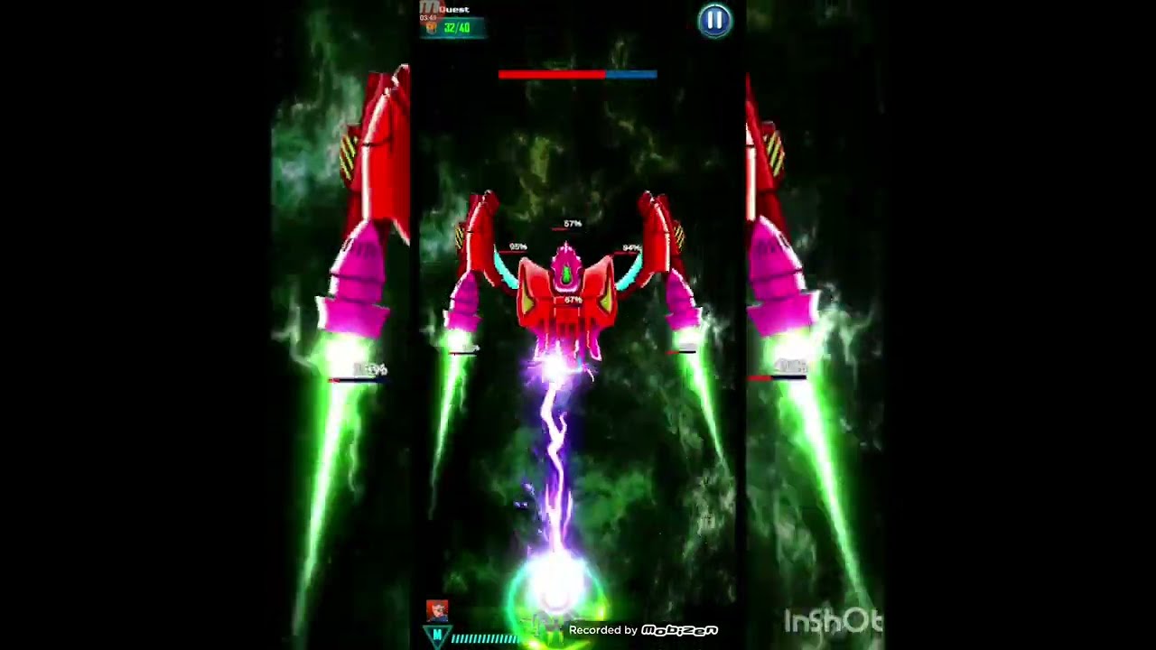 Galaxy Attack Alien Shooter Level 132 Boss Angry Red