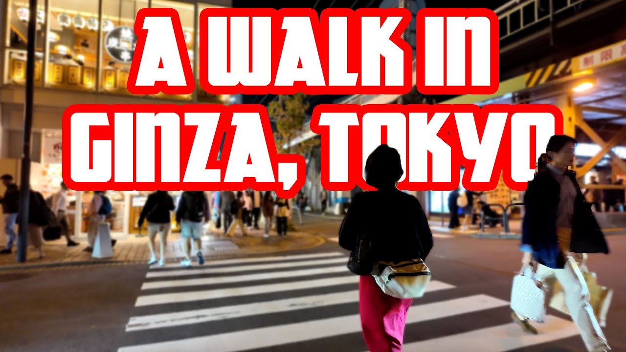 GINZA TOKYO 🇯🇵 Japan | A 4K Night Walk through Tokyo's Most Elegant Neighborhood | Binaural Audio