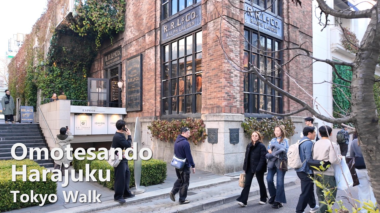 Omotesando to Harajuku Walking Tour – Sunny Sunday Afternoon | Tokyo 4K