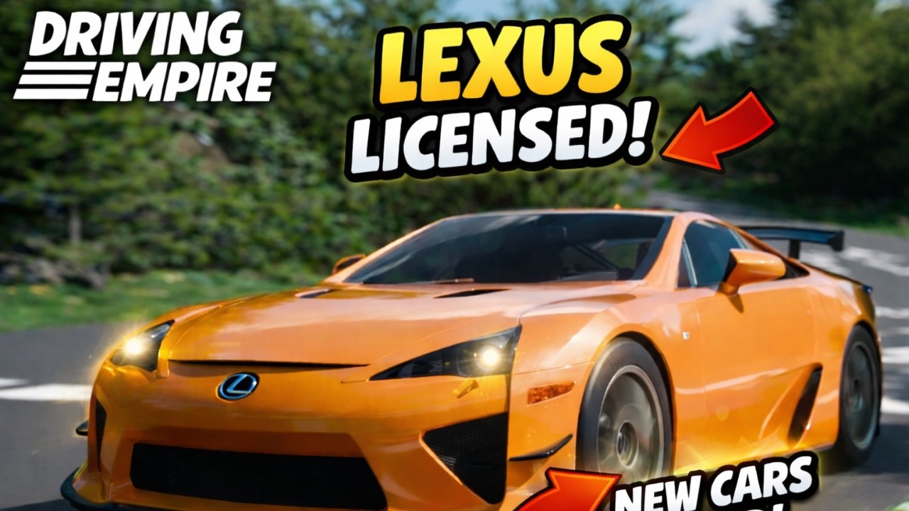 I Tried the NEW Lexus Cars Update in Driving Empire!!