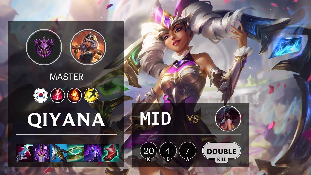 Qiyana Mid vs Akali - KR Master Patch 11.23