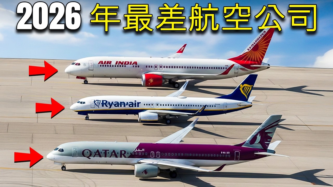 2026 年 全球 声誉 最差 的 15 家 航空公司（飞行前 您 必须 知道 的 事）