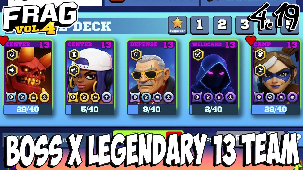 FRAG Pro Shooter - Boss X Legendary 13 Team 😏4.19 Gameplay Walkthrough🔥(iOS,Android)