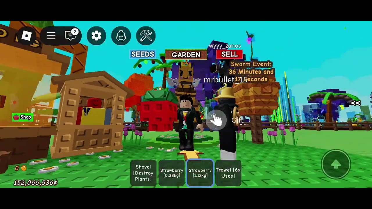 Zion playing  ROBLOX , GROW A GARDEN  part 3