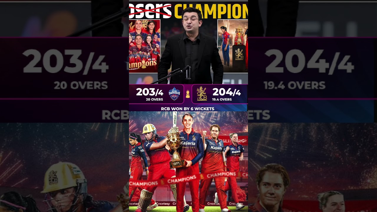 final me RCB ka 203 runs Chase 🔥 #wipl #ipl #cricket #cricket #trending #viralvideo
