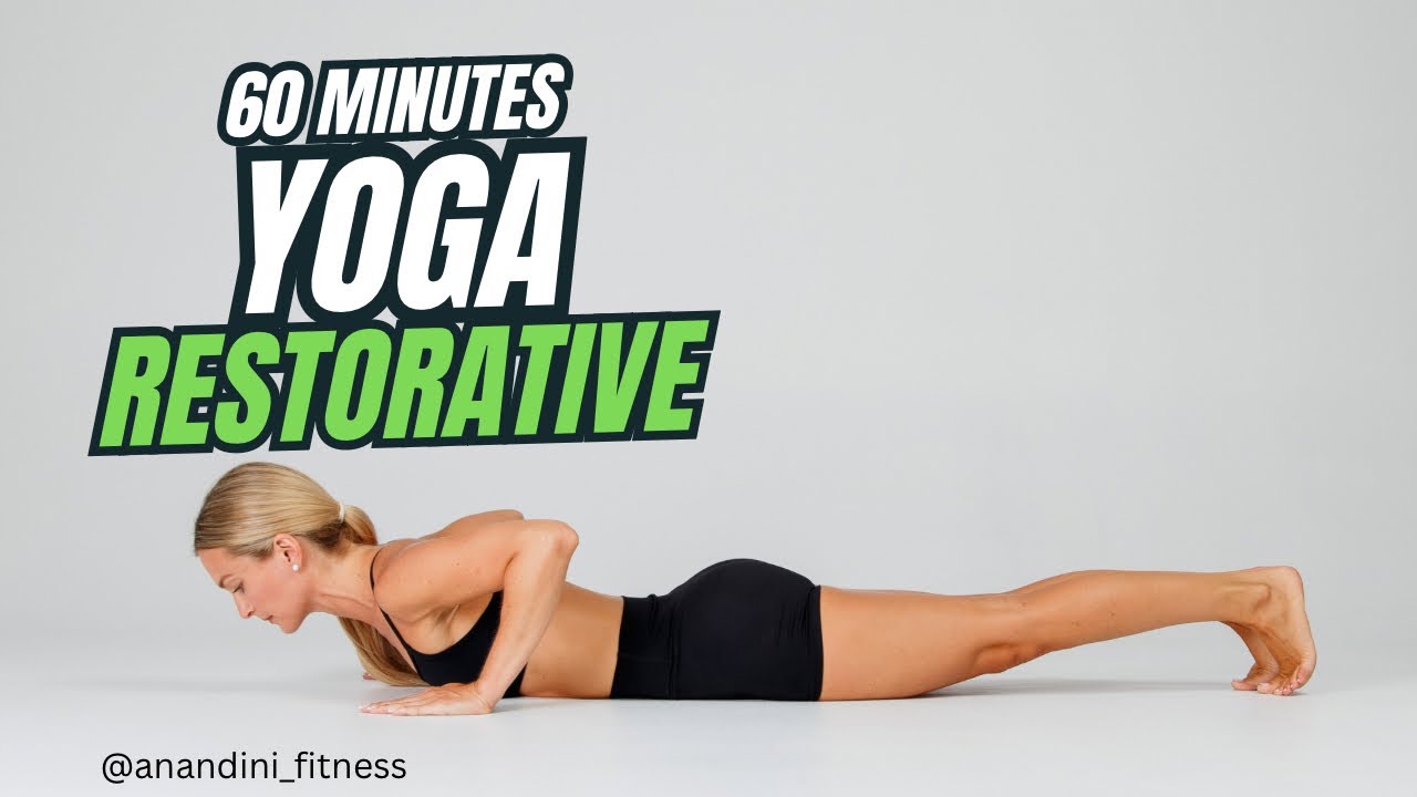 Restorative yoga class for all levels improving joint mobility, flexibility and relaxation