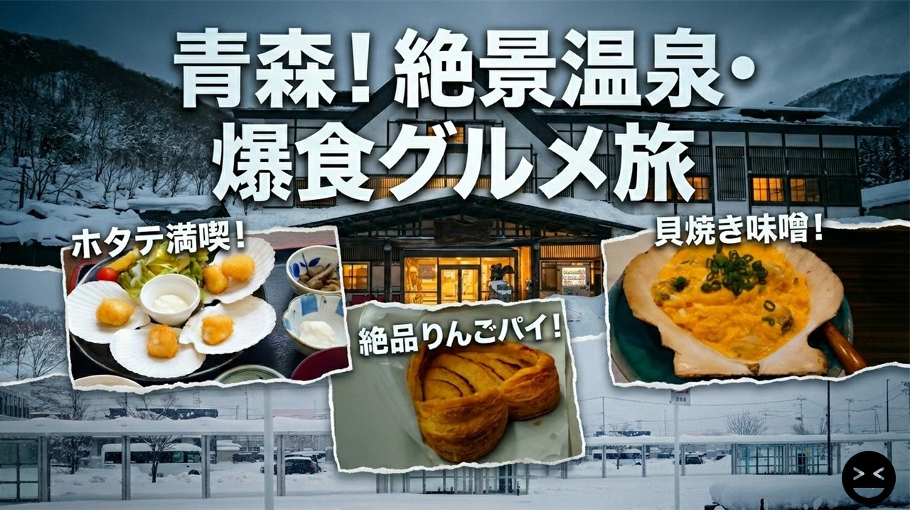 冬の青森が最高すぎた…雪景色×名物グルメ×酸ヶ湯温泉完全満喫