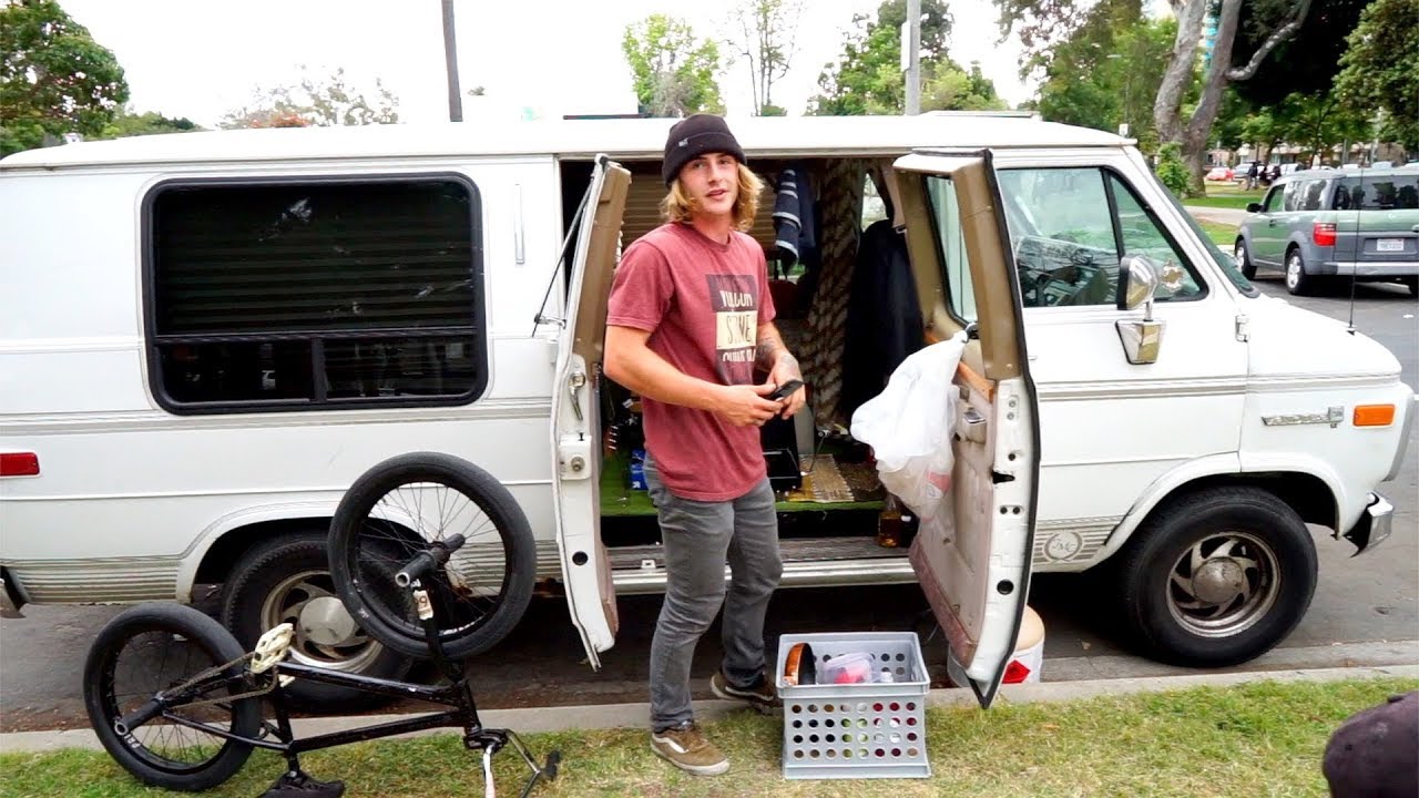 MEET YOUNG BMX RIDER LIVING IN HIS 93 VANDURA IN LOS ANGELES