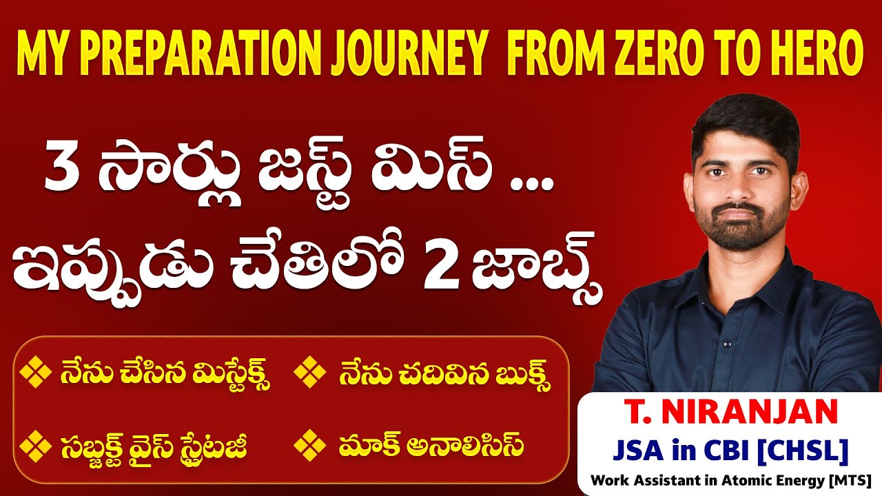 Director Sir's Interview with T. Niranjan: Success Strategies for SSC CGL, CHSL & MTS.