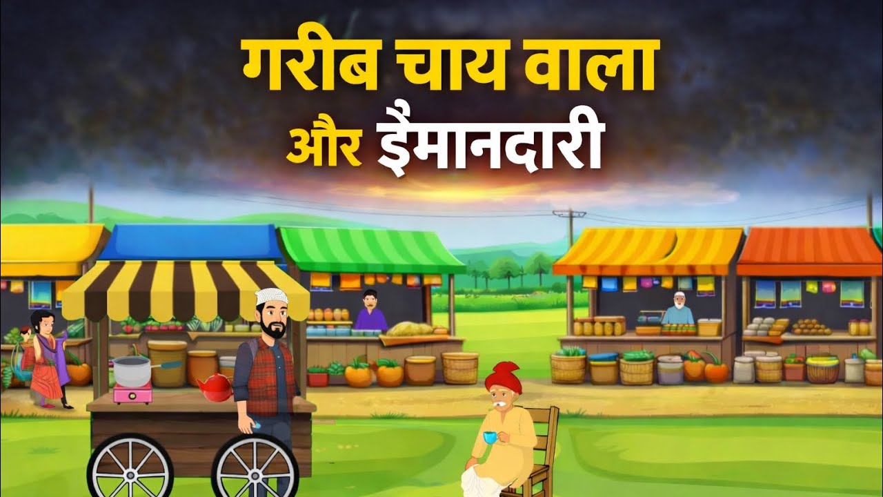 गरीब चाय वाला और इमानदारी | hindikahaniya | moralstories | Cartoon Animation Toon #cartoon 