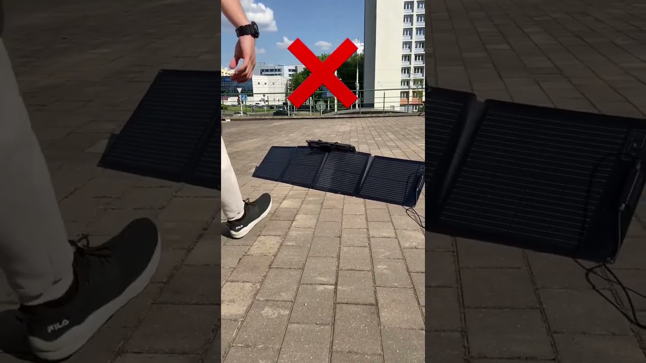 Как правильно использовать солнечные панели EcoFlow?✅ #shorts