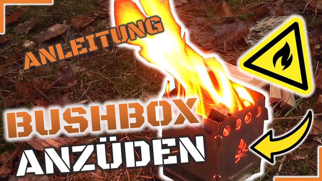 Bushbox Anzünden Anleitung - Hobo, Holzkocher
