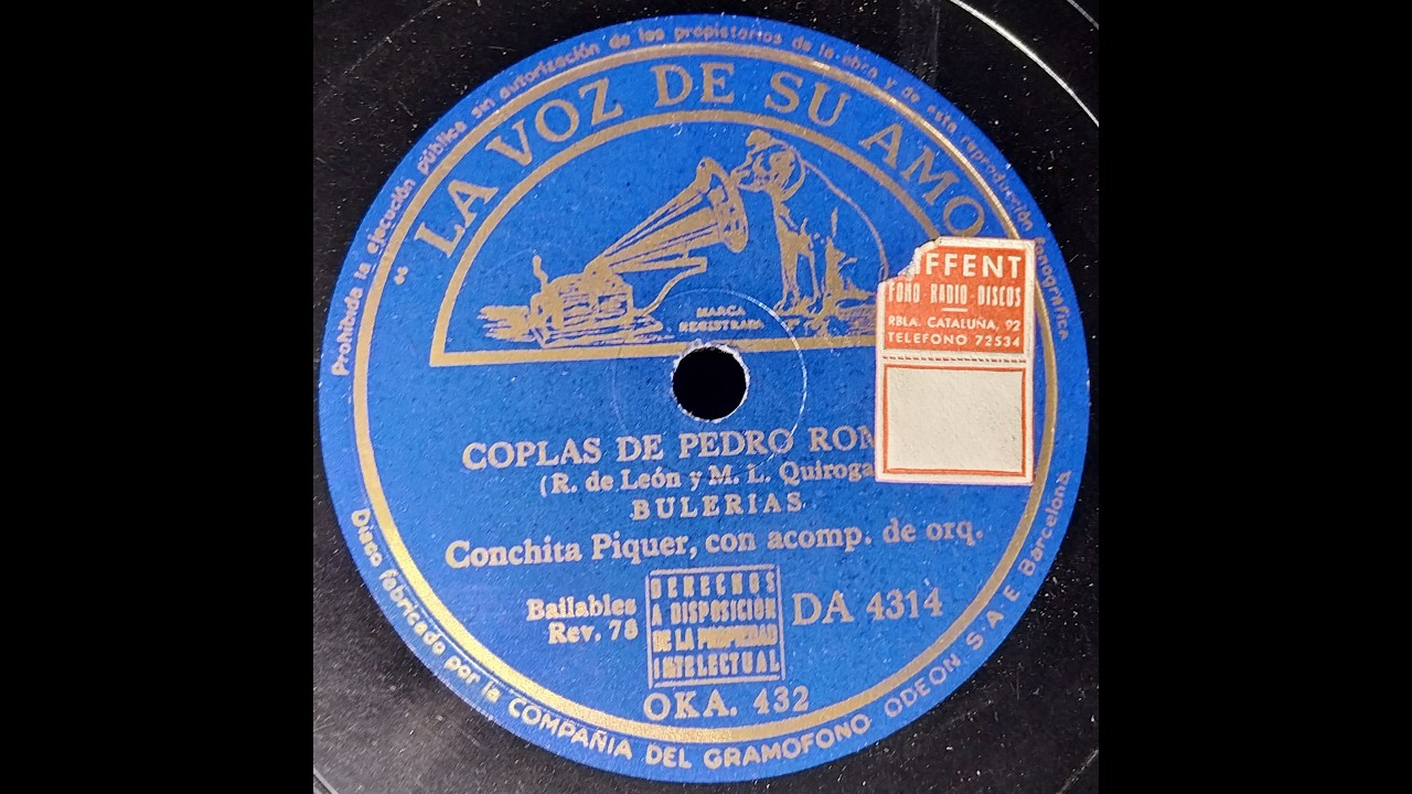 COPLAS DE PEDRO ROMERO - Bulerías - Conchita Piquer