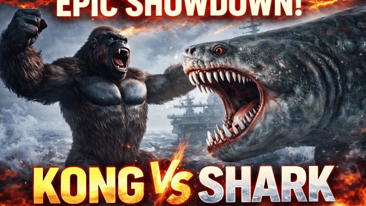 KONG vs MEGALODON - Deep Sea Massacre — Full Cinematic Action