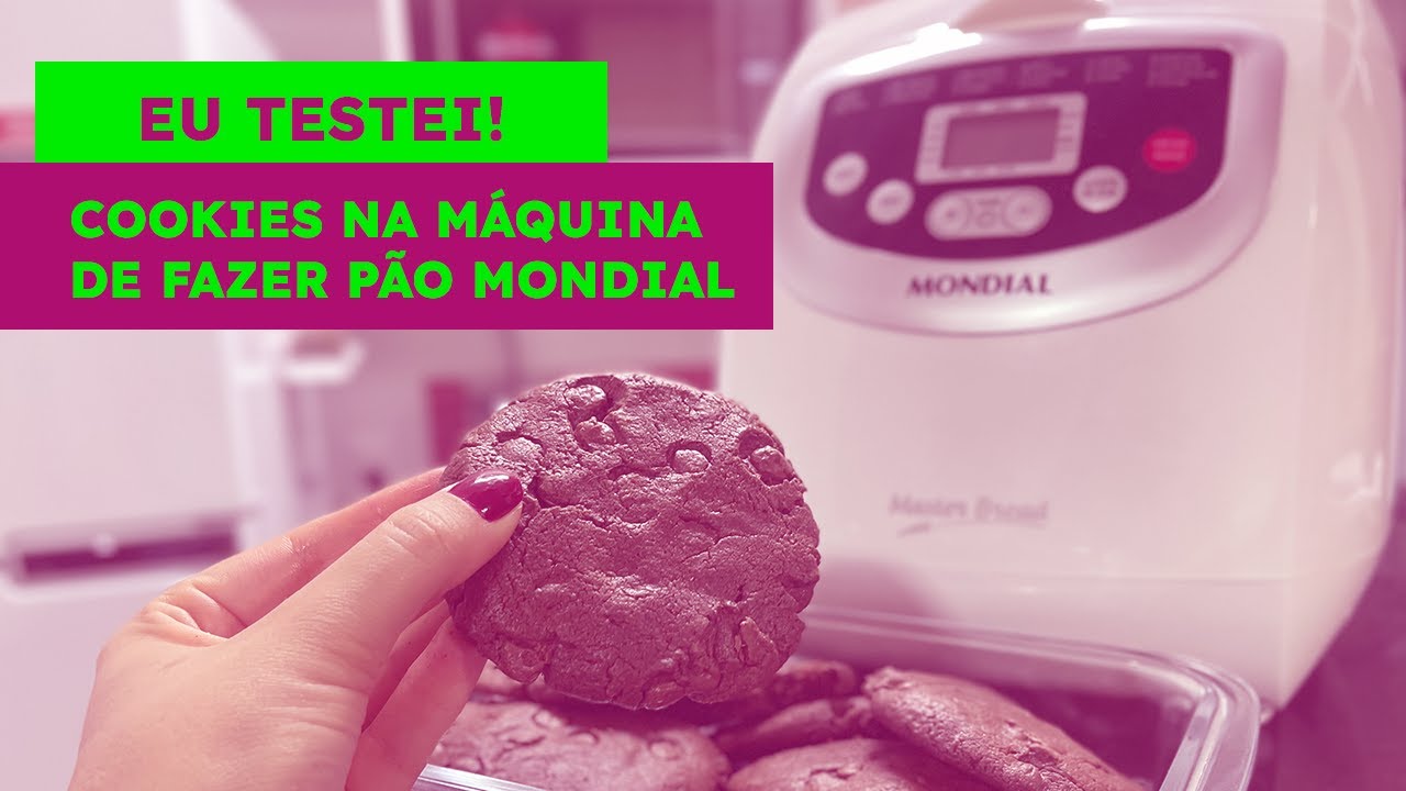 Receita de Cookies na Máquina de Fazer Pão da Mondial - Passo a Passo