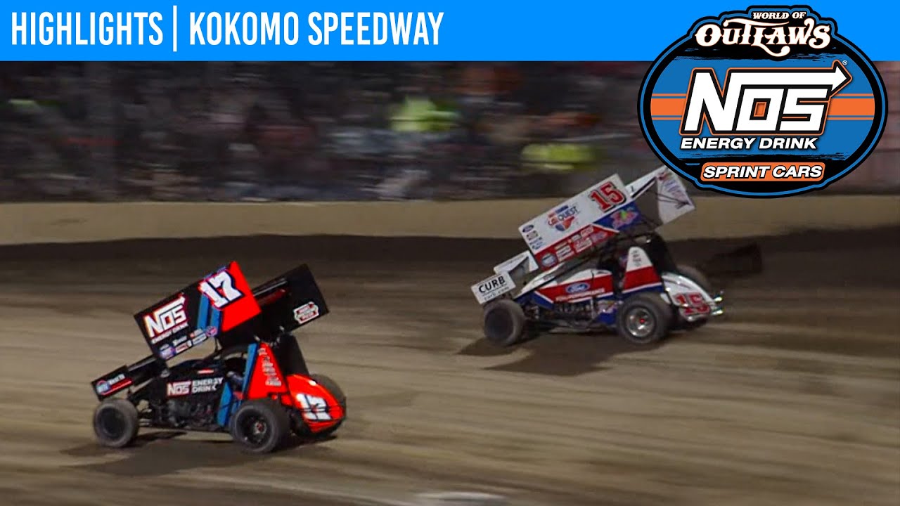 World of Outlaws NOS Energy Drink Sprint Cars Kokomo Speedway October 24, 2020 | HIGHLIGHTS