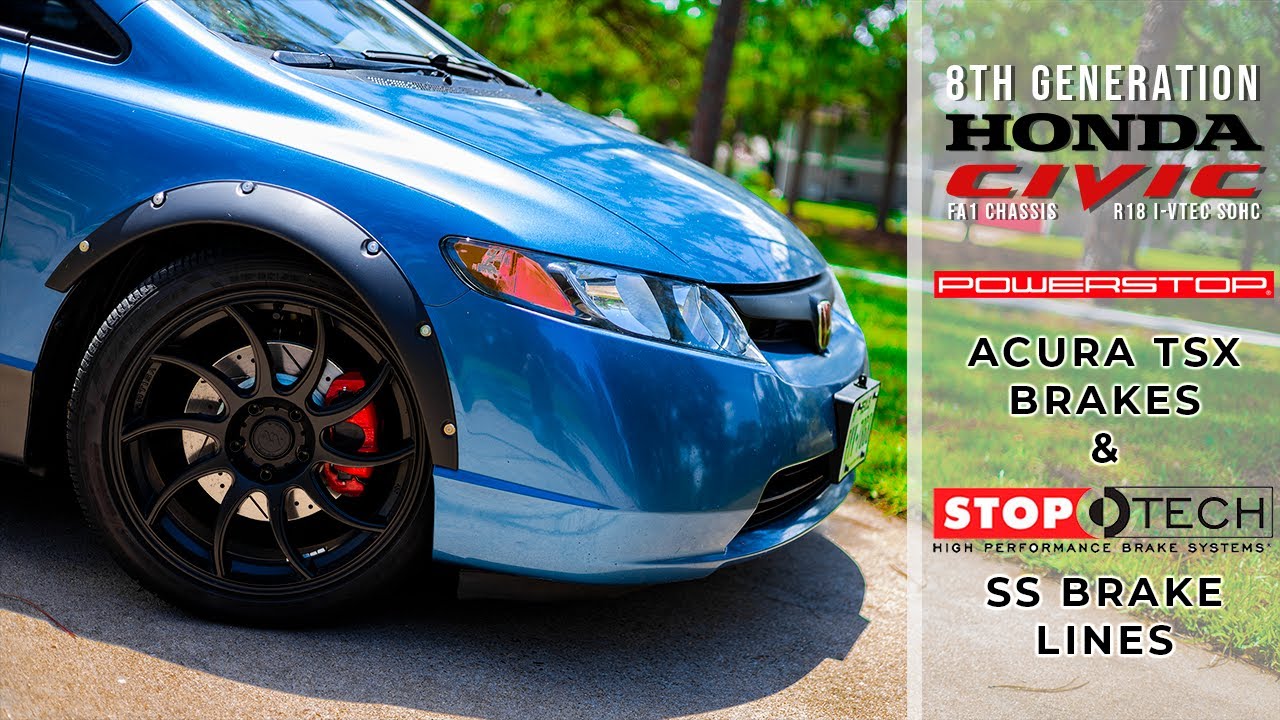 A Budget-Friendly Front Brake Upgrade For YOUR 8th Gen Honda Civic | PowerStop | Stop-Tech | Amazon