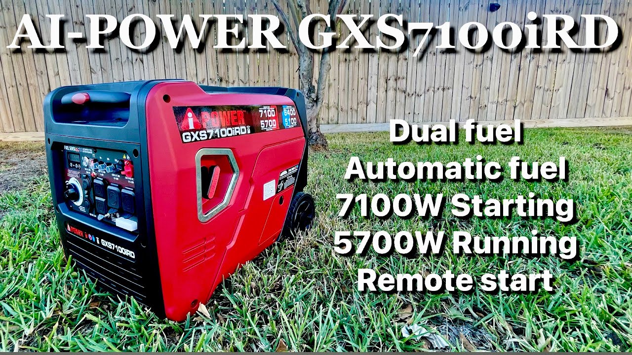 Совершенно новый двухтопливный инверторный генератор A-iPower GXS7100iRD мощностью 7100 Вт