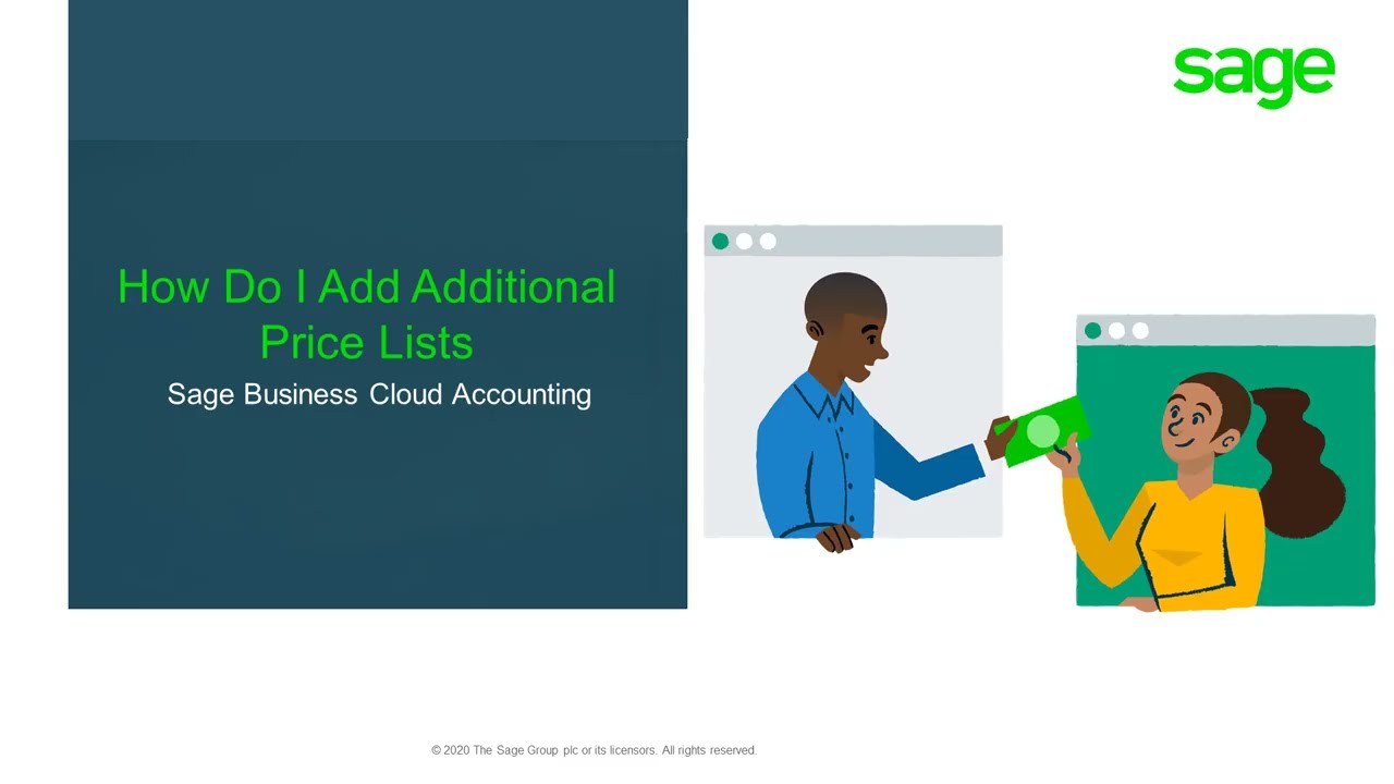 Sage Business Cloud Accounting (AME) - How do I Add Additional Price Lists.