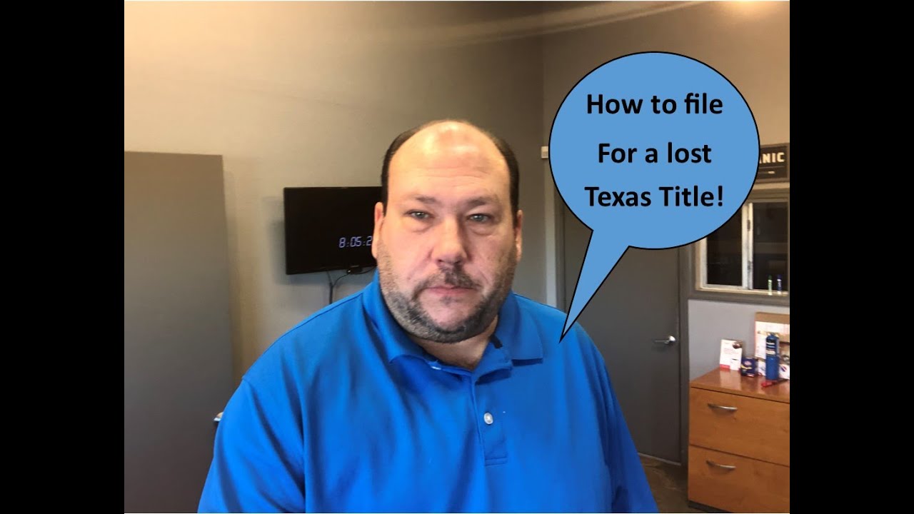 How to file for a TEXAS lost car title! Lose your title? Here's how to get a certified copy