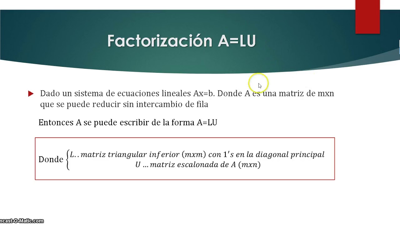 Factorizacion LU