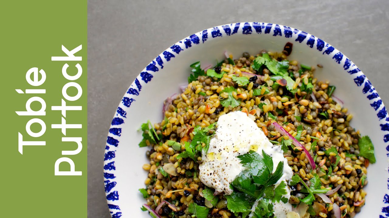 Ancient Grain Salad with Coriander, Yogurt and Cumin