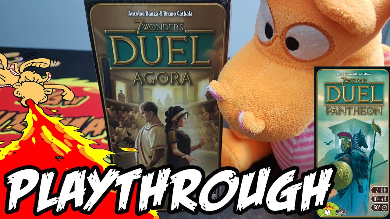 7 Wonders Duel: Agora + Pantheon - Playthrough - Josef VS Mats