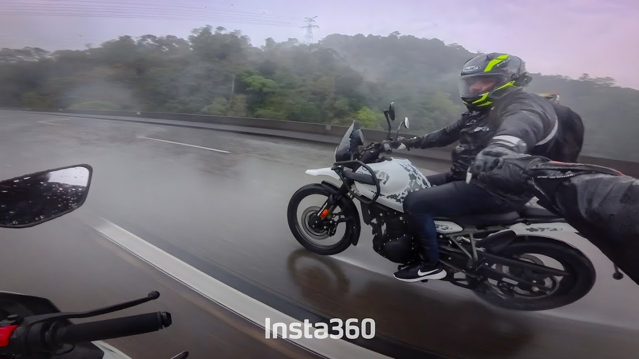 PERIGOSO!! CHUVA FORTE NA ESTRADA | R3 + HIMALAYAN 450 0KM [4K]