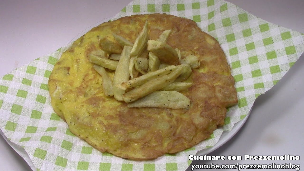 Frittata con patate fritte La miglior ricetta del WEB! Cucinare con Prezzemolino