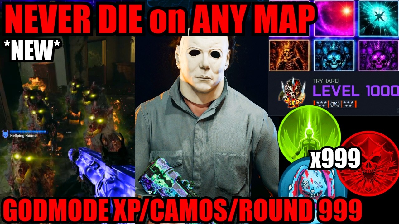 GODMODE *NEW* NEVER DIE WORKS ALL MAPS! INFINITE XP/DOGS/CAMO/MORE! BO7 GLITCHES! BO7 ZOMBIES GLITCH